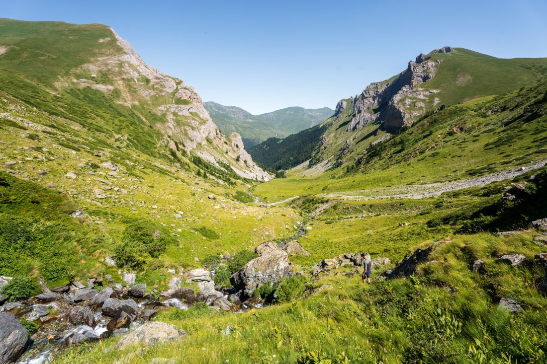 Údolí mezi Srednim Kamenem a Platem.